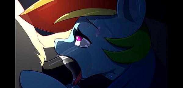  Rainbow Dash Blowjob Gif (With Voice Acting)